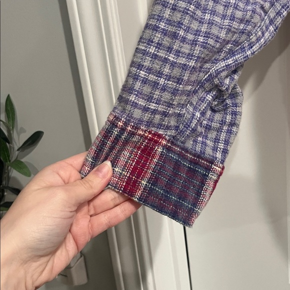 BDG Women’s Colorful Patchwork Plaid Shirt - Picture 3 of 5